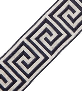 Aristotle Greek Key 70MM Trimming by Samuel & Sons Midnight Blue Aristotle Greek Key 70MM Trimming by Samuel & Sons Midnight Blue