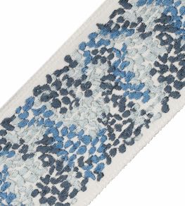 Brielle Embroidered Border Trimming by Samuel & Sons Lapis