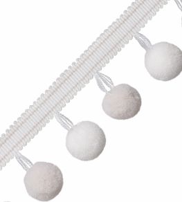 Cirque Pom Pom Fringe Trimming by Samuel & Sons Chalk