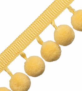 Dolce Pom Pom Fringe Trimming by Samuel & Sons Banana Split Dolce Pom Pom Fringe Trimming by Samuel & Sons Banana Split
