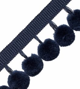 Dolce Pom Pom Fringe Trimming by Samuel & Sons Blueberry Pie