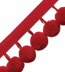 Dolce Pom Pom Fringe Trimming by Samuel & Sons Candy Apple
