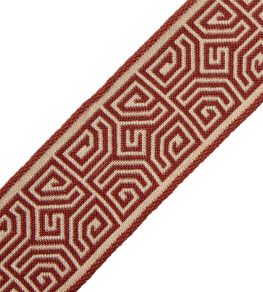 Aztec Border Trimming by Samuel & Sons Vermillion