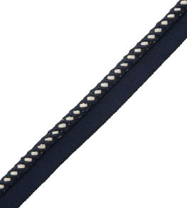 Inca Cord With Tape Trimming by Samuel & Sons Midnight