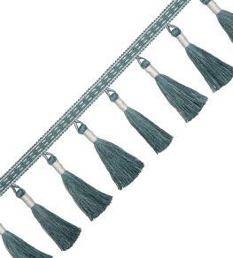 Inca Tassel Fringe Trimming by Samuel & Sons Azul Inca Tassel Fringe Trimming by Samuel & Sons Azul