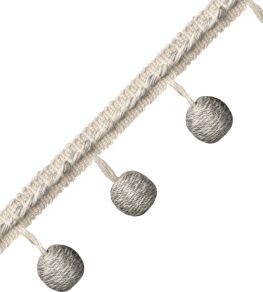 Somerset Bead Fringe Trimming by Samuel & Sons Slate Somerset Bead Fringe Trimming by Samuel & Sons Slate