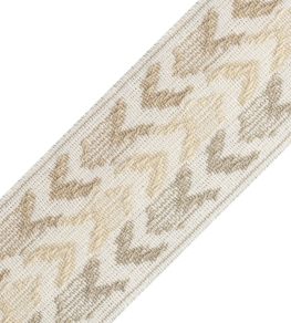 Somerset Ikat Border Trimming by Samuel & Sons Flax Somerset Ikat Border Trimming by Samuel & Sons Flax