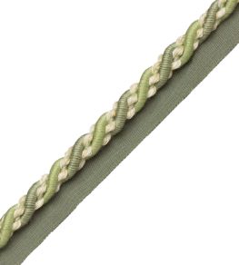 8mm Tiverton Cord With Tape Trimming by Samuel & Sons Fern 8mm Tiverton Cord With Tape Trimming by Samuel & Sons Fern