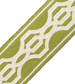 Veranda Linen Applique Border Trimming by Samuel & Sons Leaf Veranda Linen Applique Border Trimming by Samuel & Sons Leaf