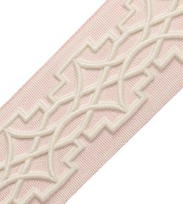 Mireille Embroidered Border Trimming by Samuel & Sons Petal Mireille Embroidered Border Trimming by Samuel & Sons Petal