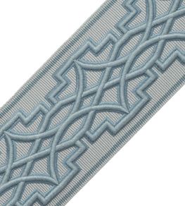 Mireille Embroidered Border Trimming by Samuel & Sons Porcelain Mireille Embroidered Border Trimming by Samuel & Sons Porcelain