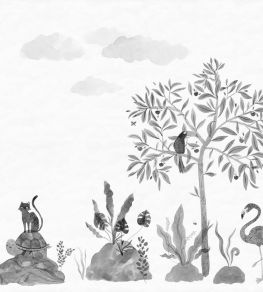 Wilton Wallpaper by Sandberg Graphite Wilton Wallpaper by Sandberg Graphite