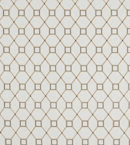 Baroque Trellis Fabric by Sanderson Charcoal / Gold Baroque Trellis Fabric by Sanderson Charcoal / Gold