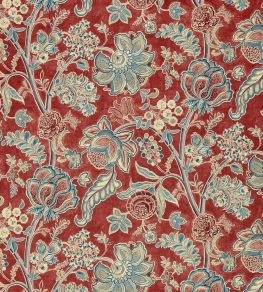 Shalimar Fabric by Sanderson Ruby / Teal