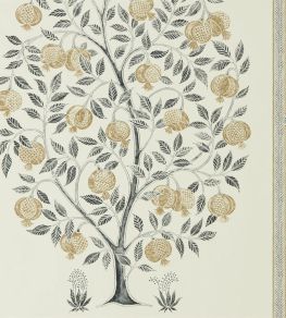Anaar Tree Wallpaper by Sanderson Charcoal/Gold Anaar Tree Wallpaper by Sanderson Charcoal/Gold