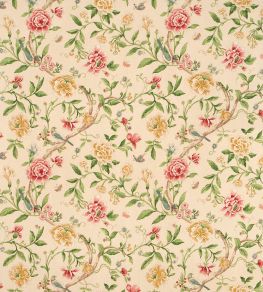 Porcelain Garden Fabric by Sanderson Red/Beige