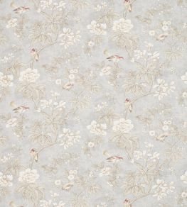 Chiswick Grove Fabric by Sanderson Silver Chiswick Grove Fabric by Sanderson Silver