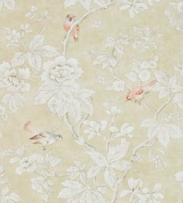 Chiswick Grove Wallpaper by Sanderson Gold Chiswick Grove Wallpaper by Sanderson Gold