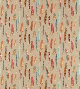 Lismore Fabric by Sanderson Teal / Russet