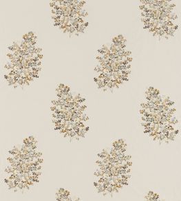 Wendell Embroidery Fabric by Sanderson Honey / Grey Wendell Embroidery Fabric by Sanderson Honey / Grey