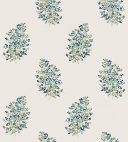 Wendell Embroidery Fabric by Sanderson Ceramic Blue Wendell Embroidery Fabric by Sanderson Ceramic Blue