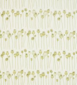 Poppy Pods Fabric by Sanderson Olive/Almond