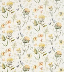 Thistle Garden Fabric by Sanderson Ochre/Olive
