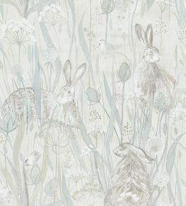 Dune Hares Wallpaper by Sanderson Mist / Pebble Dune Hares Wallpaper by Sanderson Mist / Pebble
