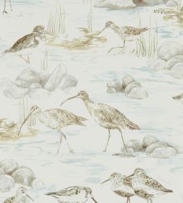 Estuary Birds Wallpaper by Sanderson Mist/Ivory Estuary Birds Wallpaper by Sanderson Mist/Ivory