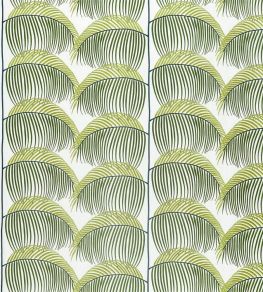 Manila Embroidery Fabric by Sanderson Lime