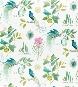 Paradesia Fabric by Sanderson Botanical Green Paradesia Fabric by Sanderson Botanical Green