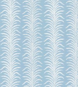 Tree Fern Weave Fabric by Sanderson Crusoe Blue Tree Fern Weave Fabric by Sanderson Crusoe Blue