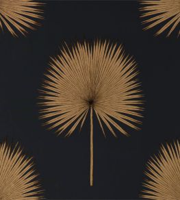 Fan Palm Wallpaper by Sanderson Charcoal/Gold Fan Palm Wallpaper by Sanderson Charcoal/Gold