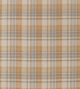 Bryndle Check Fabric by Sanderson Honey / Grey