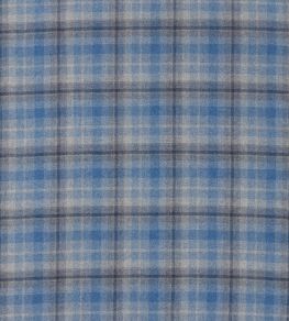 Samphrey Check Fabric by Sanderson Check Indigo / China