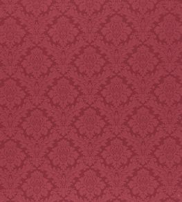 Lymington Damask Fabric by Sanderson Raspberry