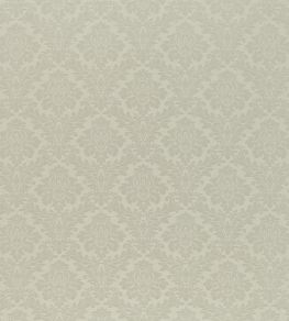 Lymington Damask Fabric by Sanderson Silver