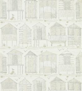 Beach Huts Wallpaper by Sanderson Driftwood Beach Huts Wallpaper by Sanderson Driftwood