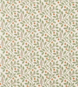 Damson Tree Fabric by Sanderson Brick/Fennel