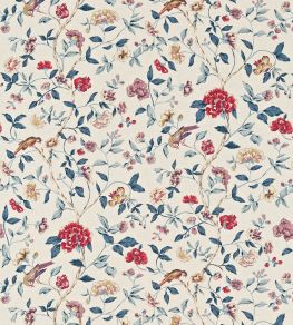 Sissinghurst Fabric by Sanderson Indigo/Ruby