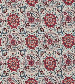 Anthos Fabric by Sanderson Red/Indigo