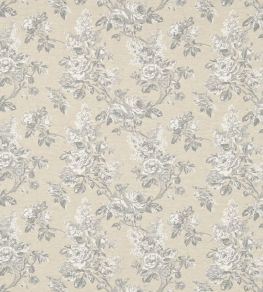 Sorilla Damask Fabric by Sanderson Silver/Linen