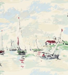 Sail Away Wallpaper by Sanderson Sea Green