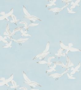 Seagulls Wallpaper by Sanderson Blue Seagulls Wallpaper by Sanderson Blue