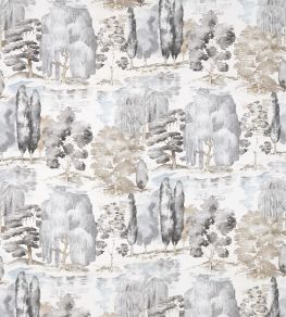 Waterperry Fabric by Sanderson Charcoal