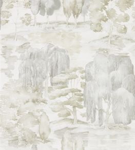 Waterperry Wallpaper by Sanderson Ivory/Stone Waterperry Wallpaper by Sanderson Ivory/Stone