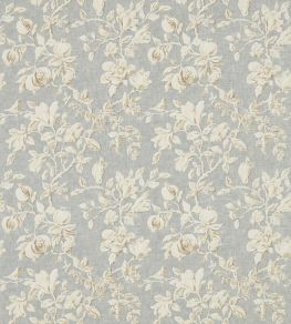 Magnolia & Pomegranate Fabric by Sanderson Grey Blue/Parchment