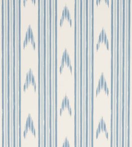 Santa Barbara Ikat Wallpaper by Schumacher China Blue Santa Barbara Ikat Wallpaper by Schumacher China Blue