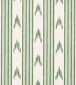Santa Barbara Ikat Wallpaper by Schumacher Leaf Green Santa Barbara Ikat Wallpaper by Schumacher Leaf Green