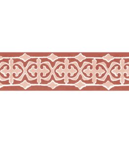 Santa Clara Tile Border Wallpaper by DADO Red Santa Clara Tile Border Wallpaper by DADO Red